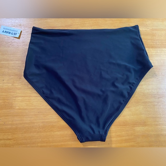 🆕 Old Navy Women’s High-Waisted Bikini Swim Bottoms Black M 8-10 - Picture 9 of 15